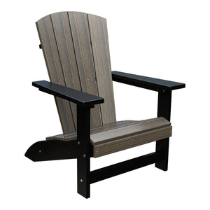 Amish Everyday Value Adirondack Chair in Coastal Gray & Black