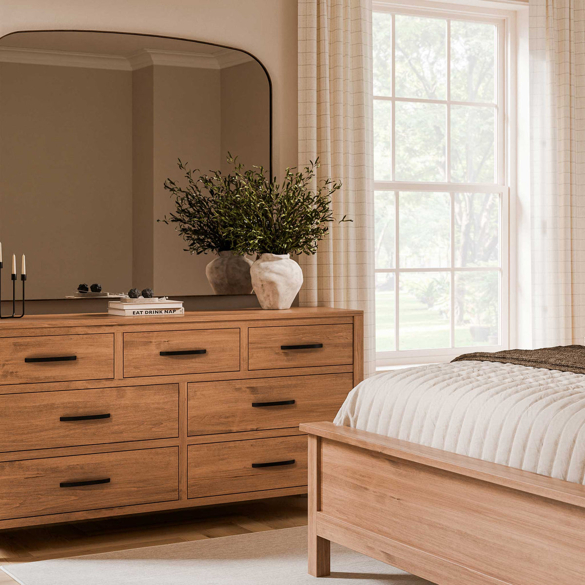 Amish Circleville 7 Drawer Dresser