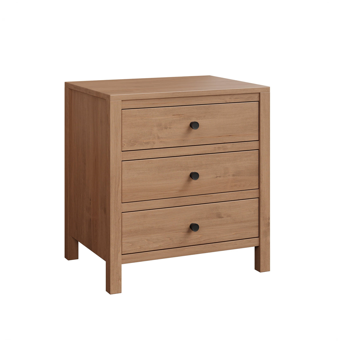 Amish Circleville 3 Drawer Nightstand