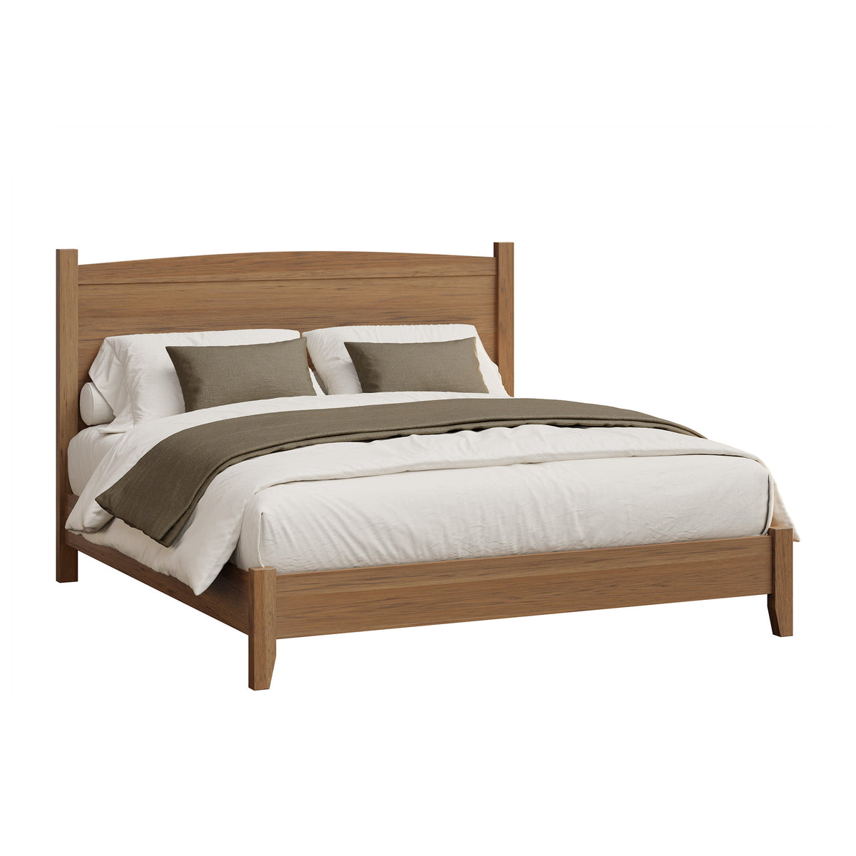 Amish Circleville Arch Rustic Barnwood Bed