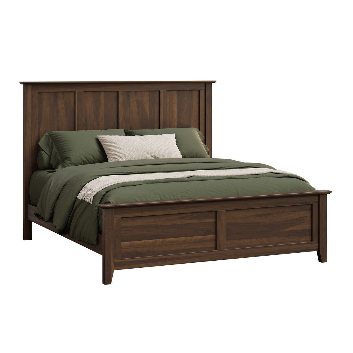 Amish Circleville Rustic Barnwood Bed