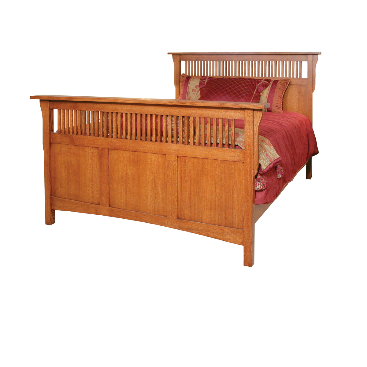 Amish Solid Wood Spanish Mission Grand Bed