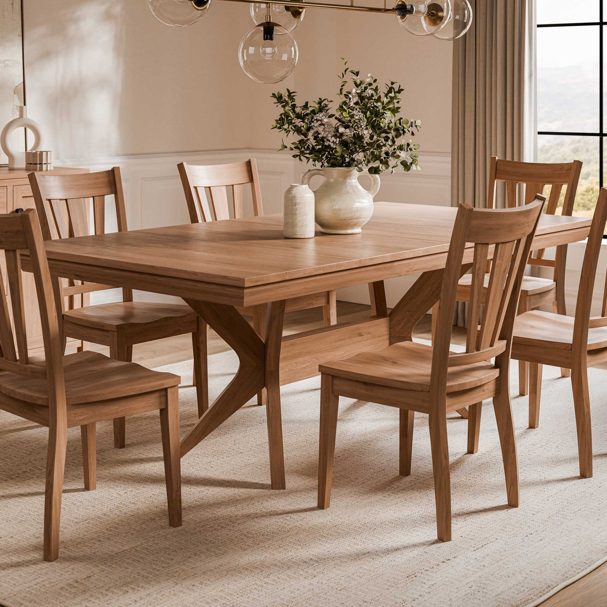 Amish Solvang Trestle Table