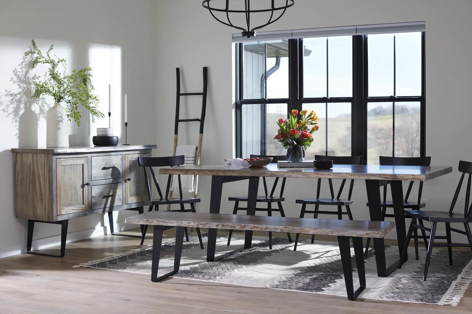 Amish Tenterden 9pc Dining Set