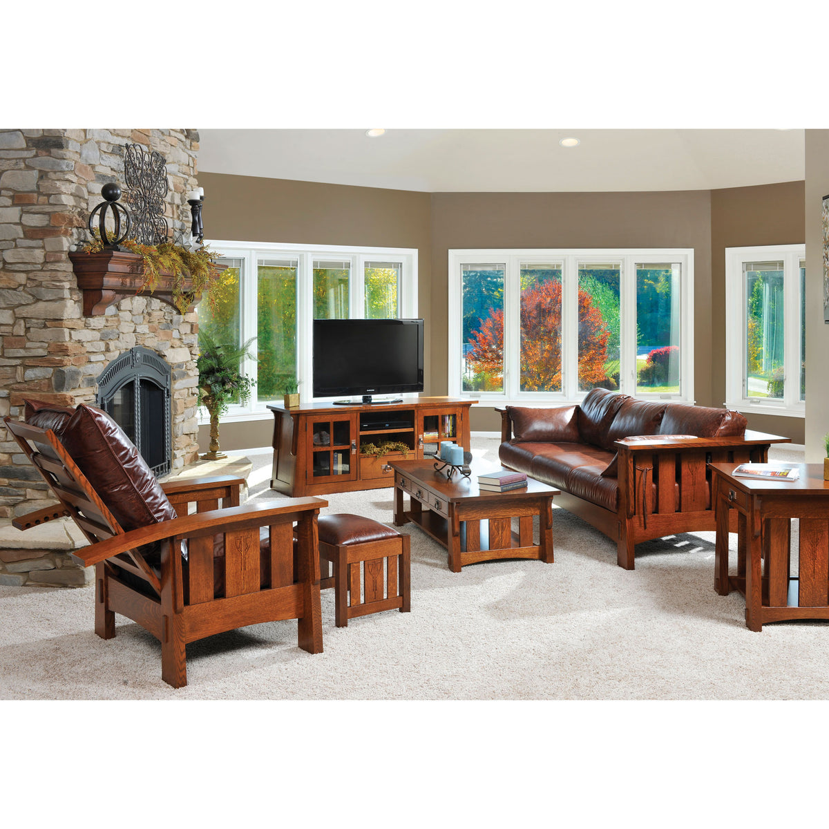 Amish Solid Wood Alamosa Sofa Table