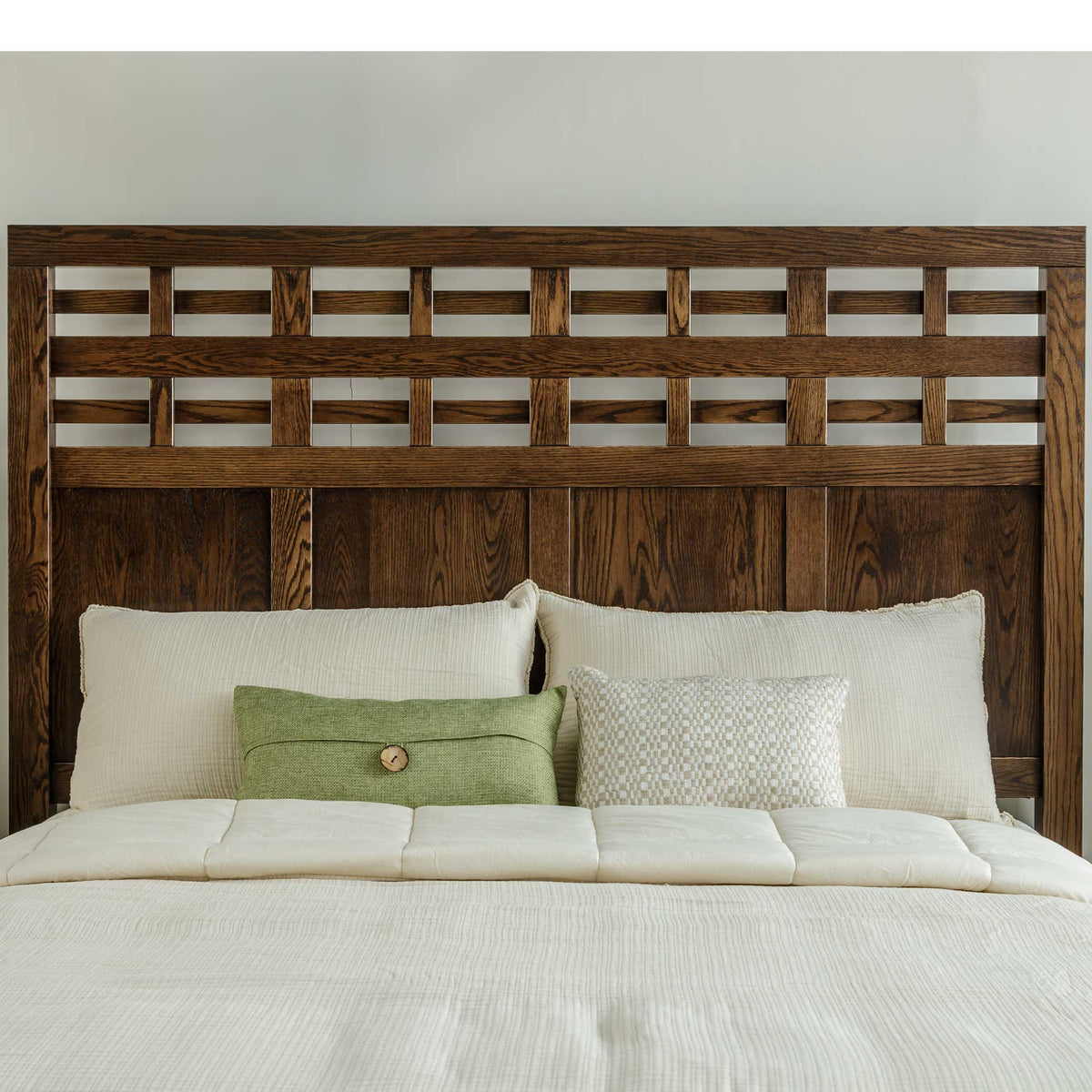 Amish Alto Lattice Solid Wood Bed