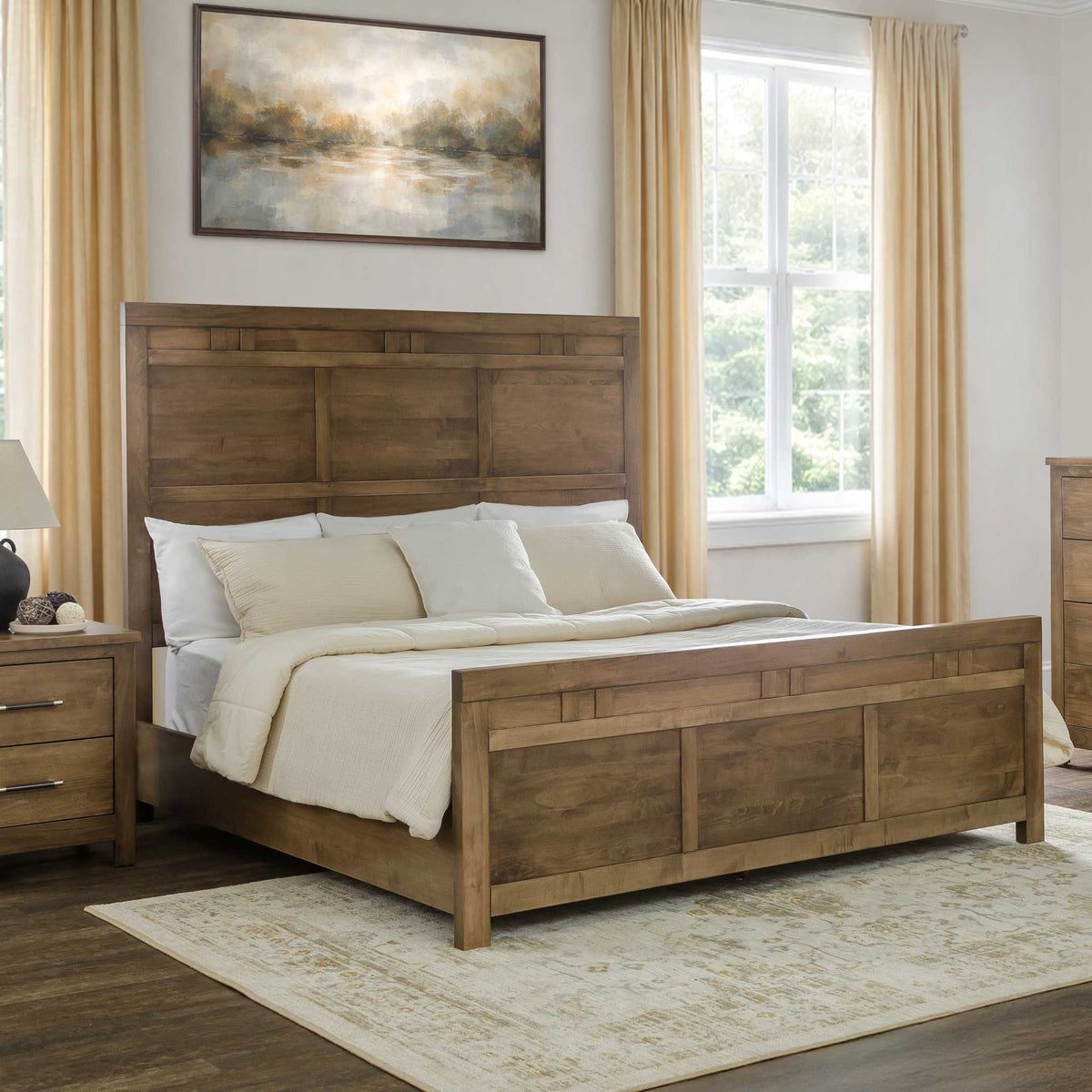 Amish Brooklyn Solid Wood Bed - 66" Headboard