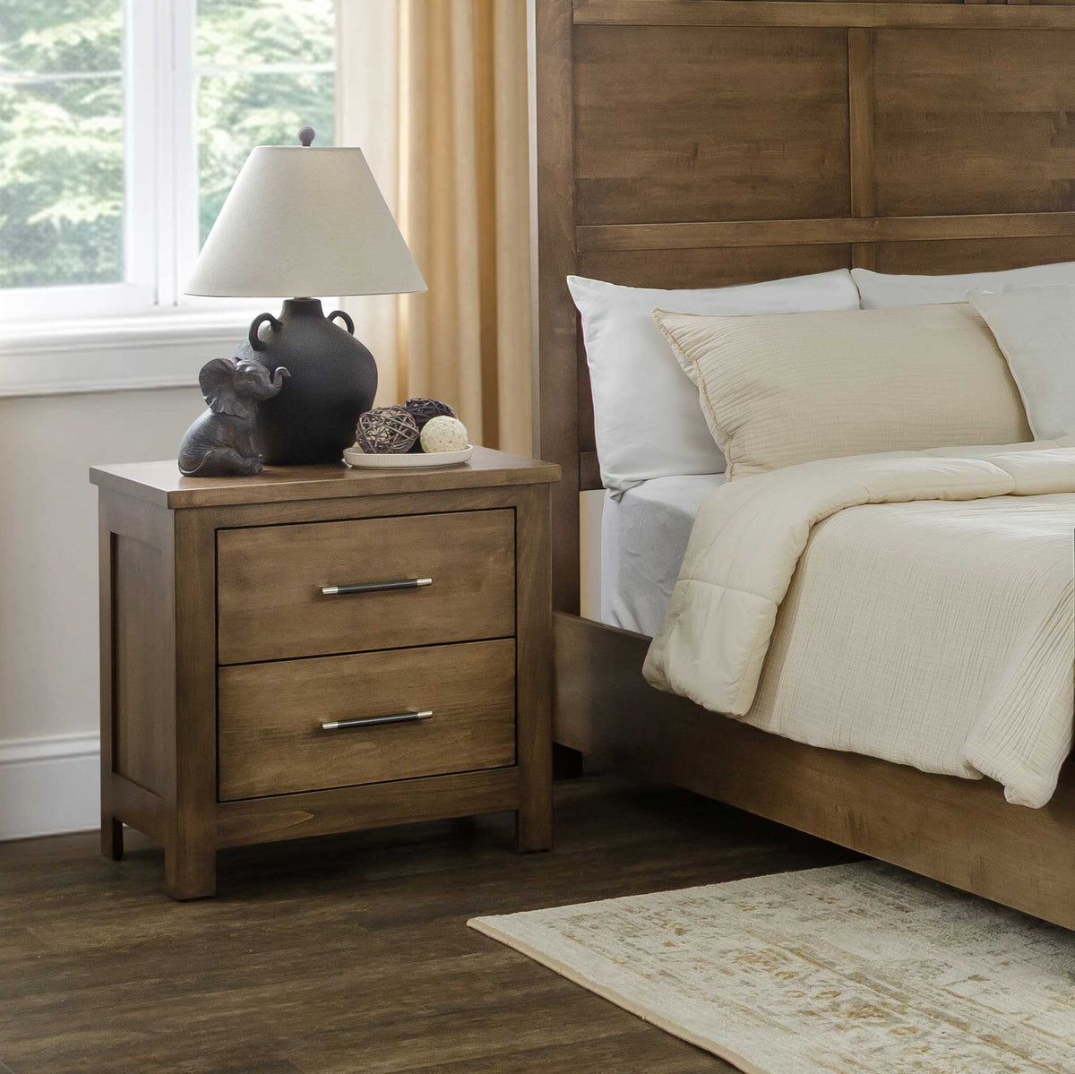 Amish Brooklyn 2 Drawer Nightstand