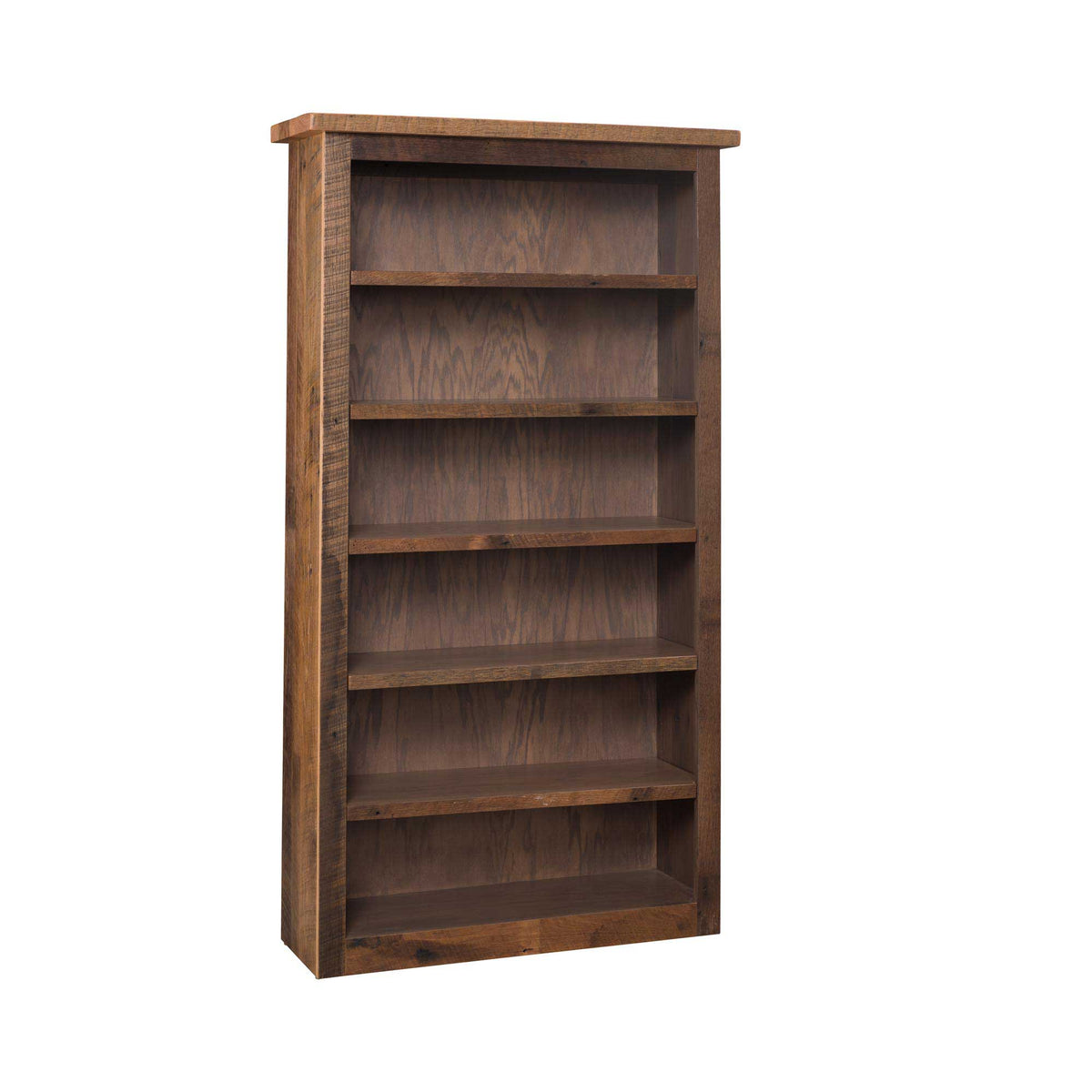 Amish Rustic Barnwood Bookshelf (5-Shelf)