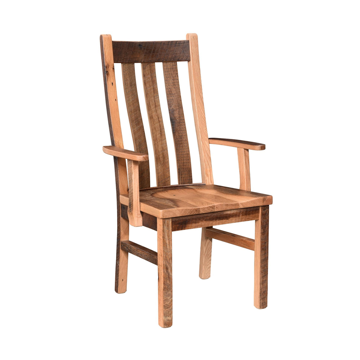 Amish Ozark Rustic Barnwood Arm Chair