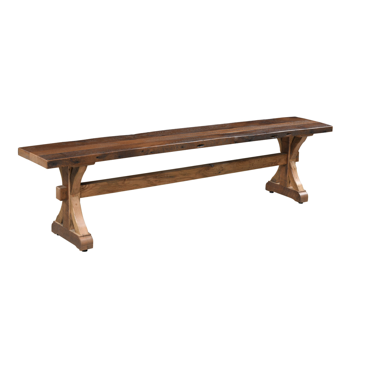 Amish Redland Rustic Barnwood Bench