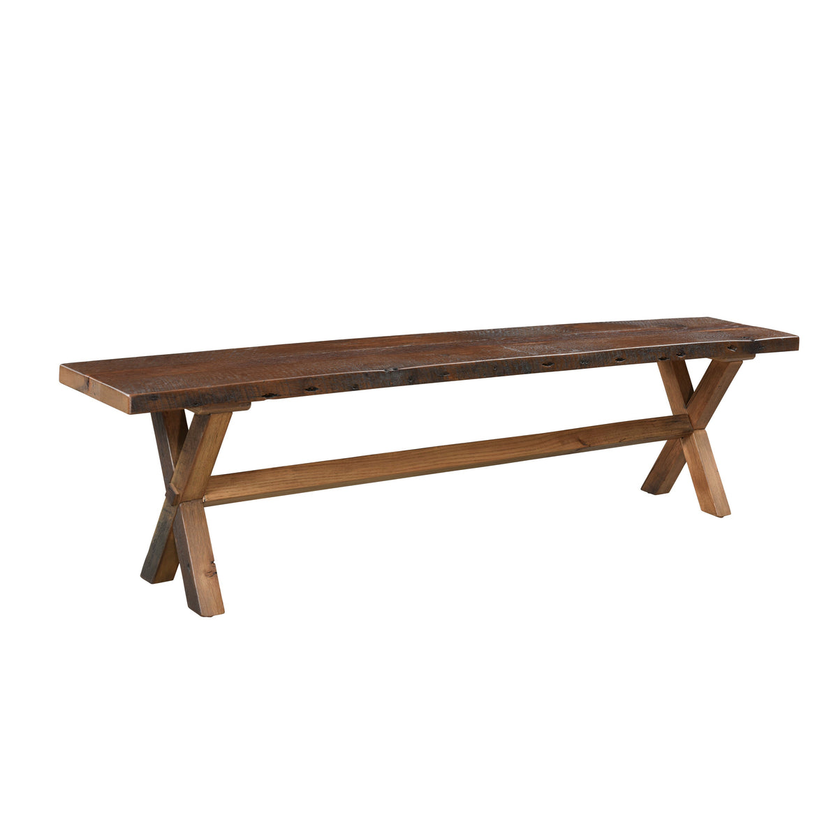 Amish Bakewell Rustic Barnwood Bench