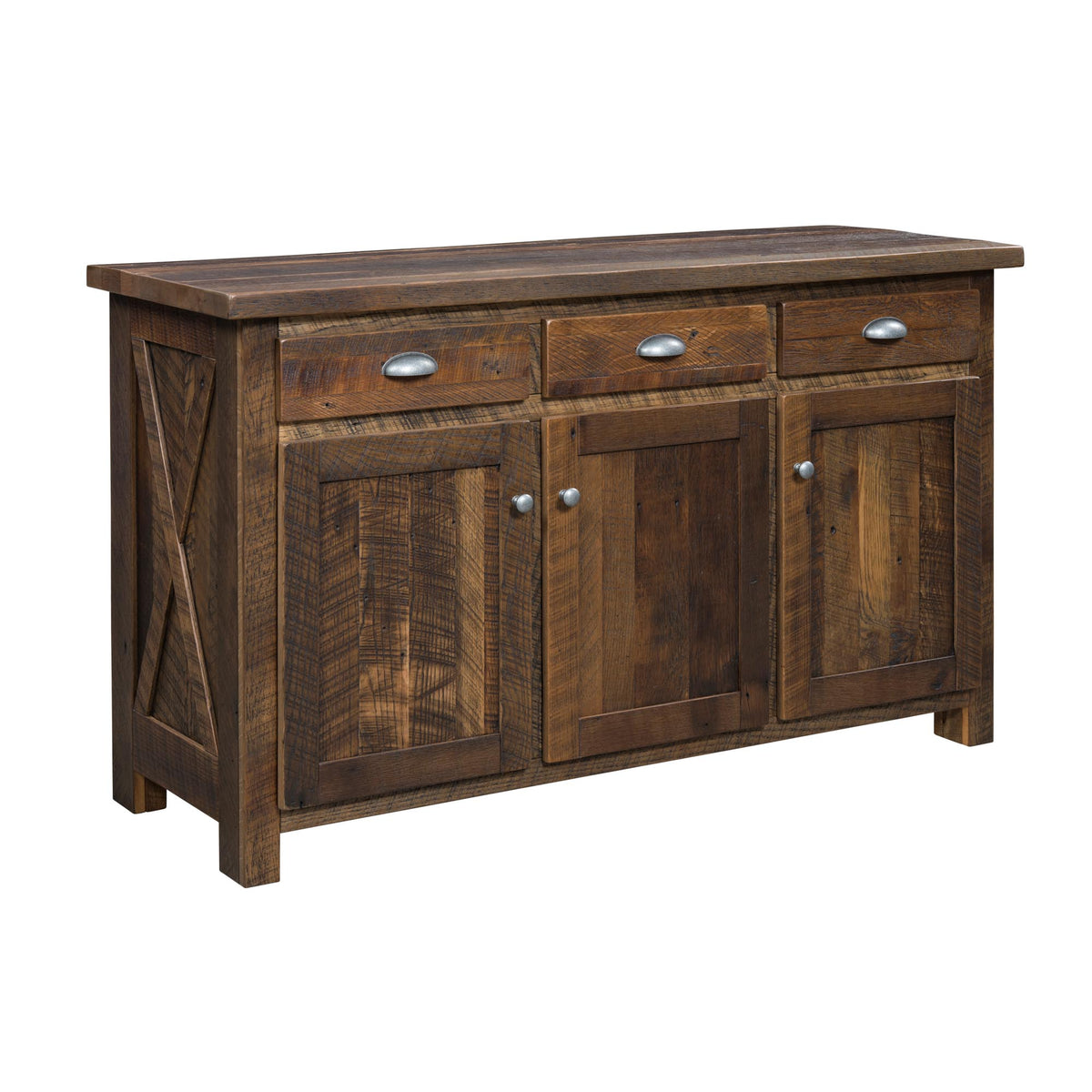 Amish Bakewell Rustic Barnwood Server