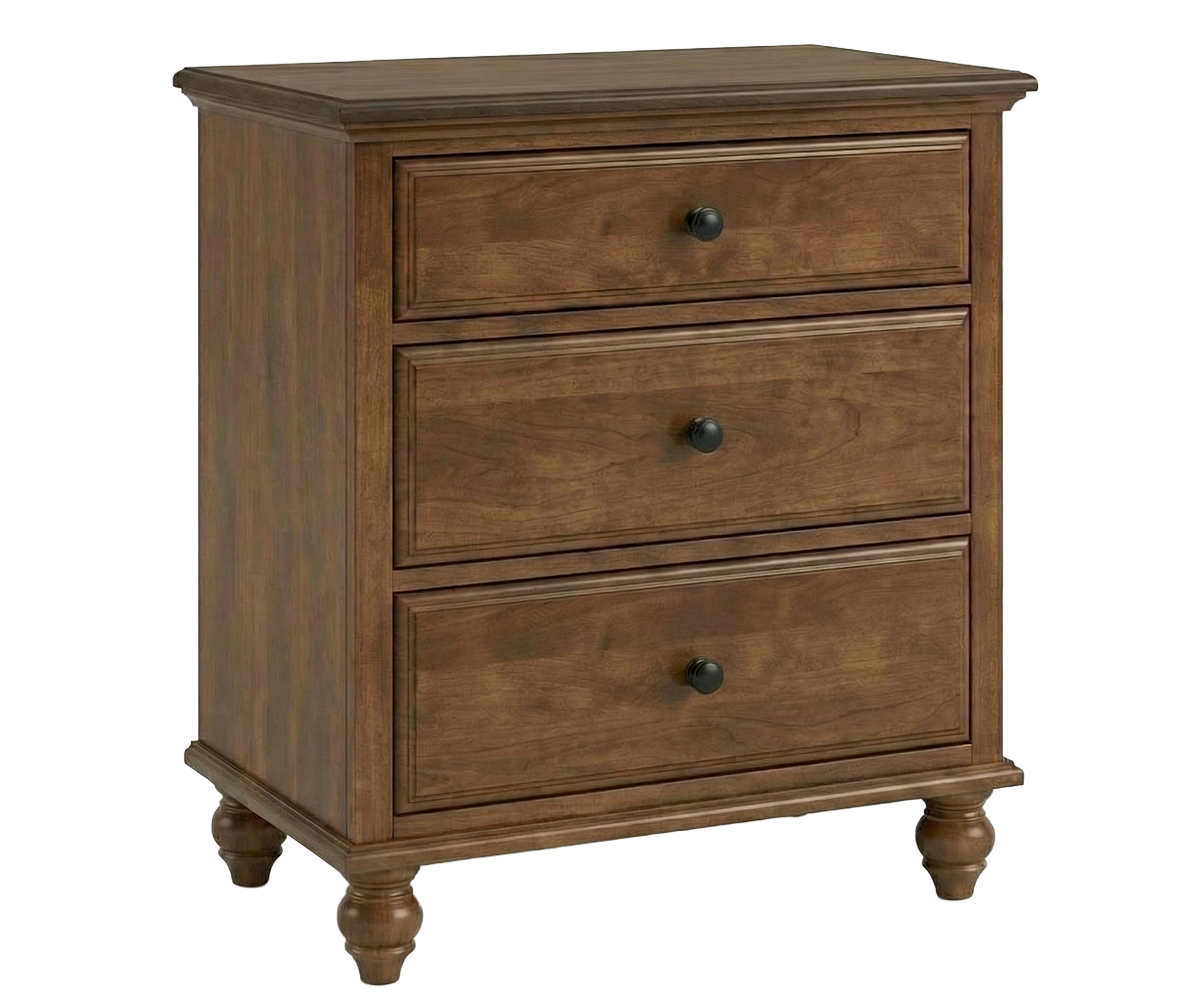 Amish Nantucket Cottage 3-Drawer Nightstand