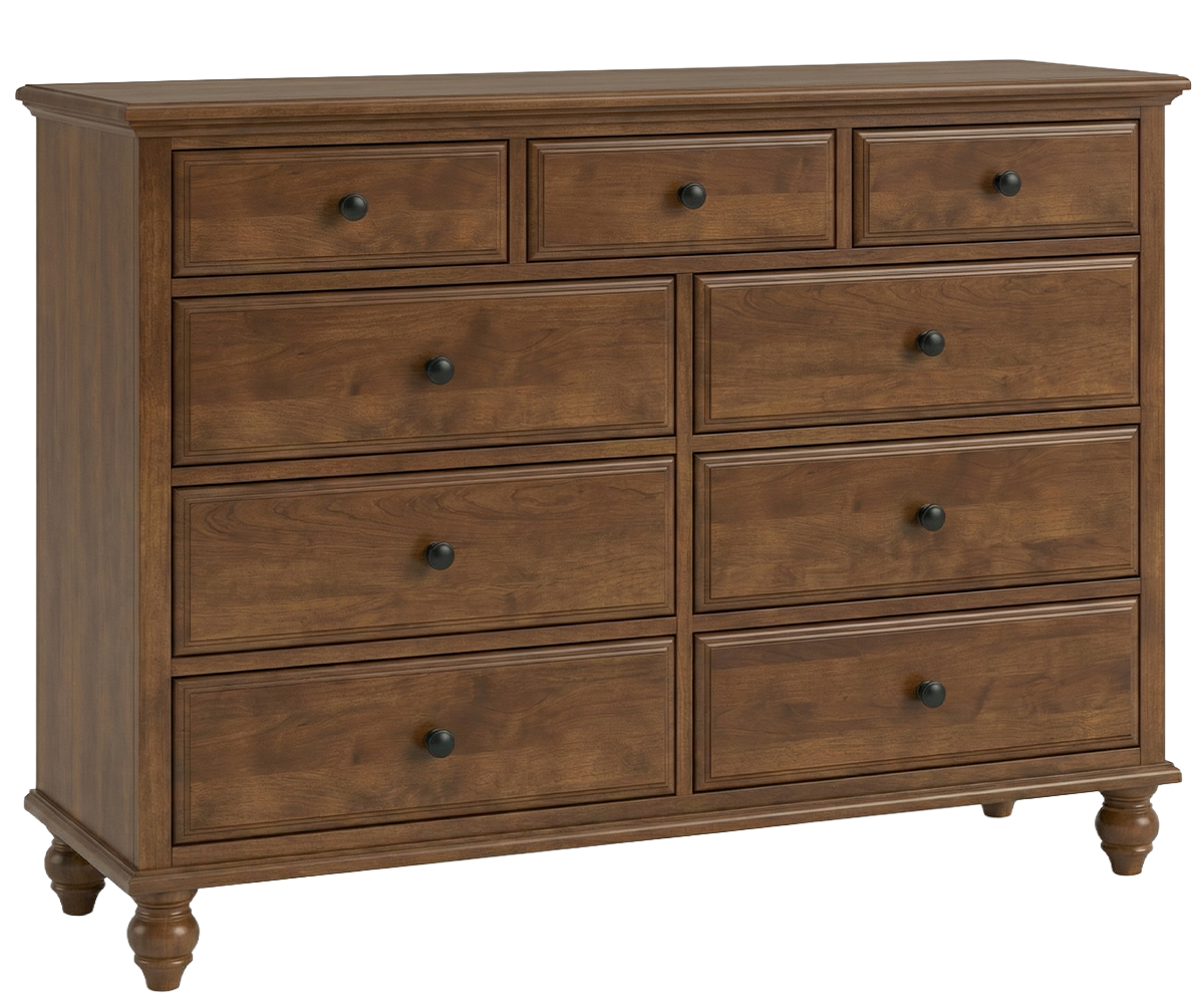Amish Nantucket Cottage 9-Drawer Bedroom Dresser