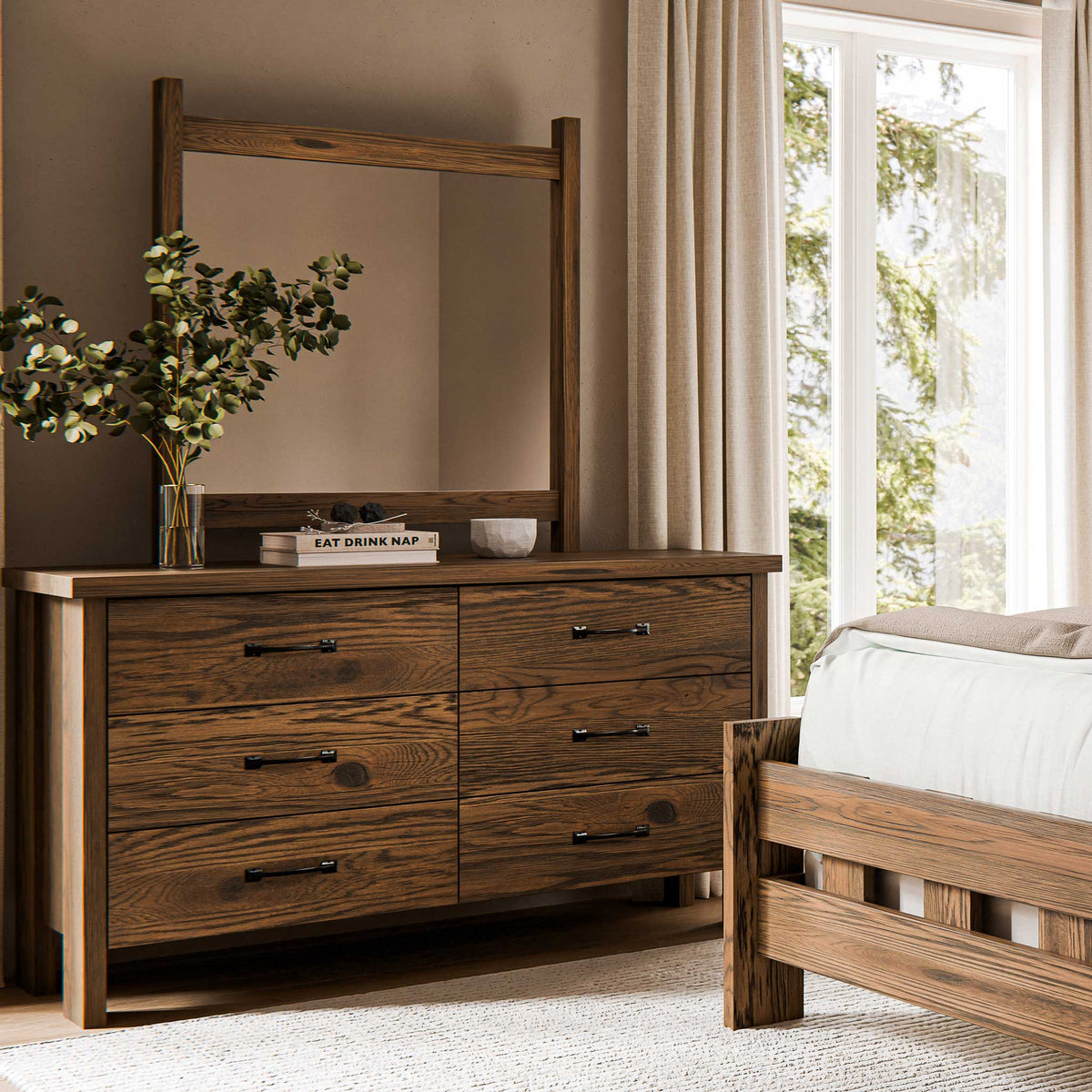 Amish Laramie Rustic Barnwood Dresser