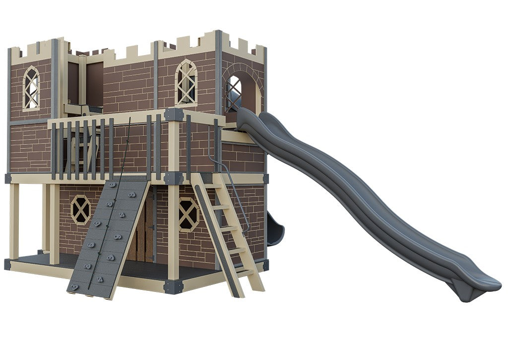 Citadel vinyl playset Layout 1 in almond vinyl, gray accents
