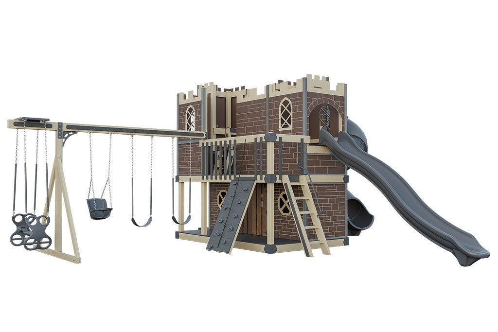Citadel vinyl playset Layout 2 in almond vinyl, gray accents