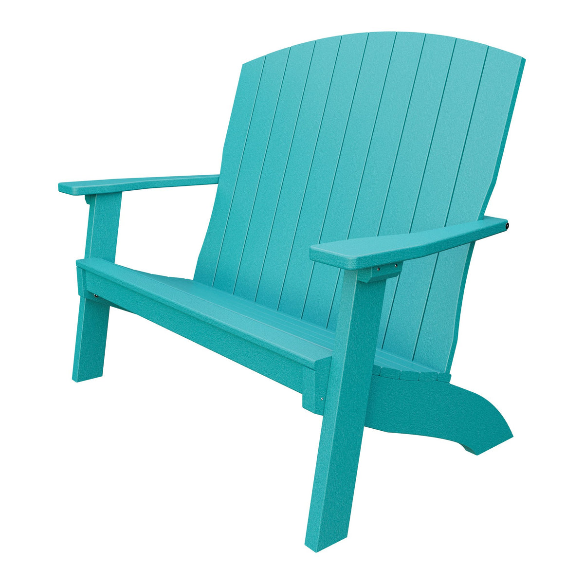 Amish Coastal 4' Patio Bench in Aruba Blue