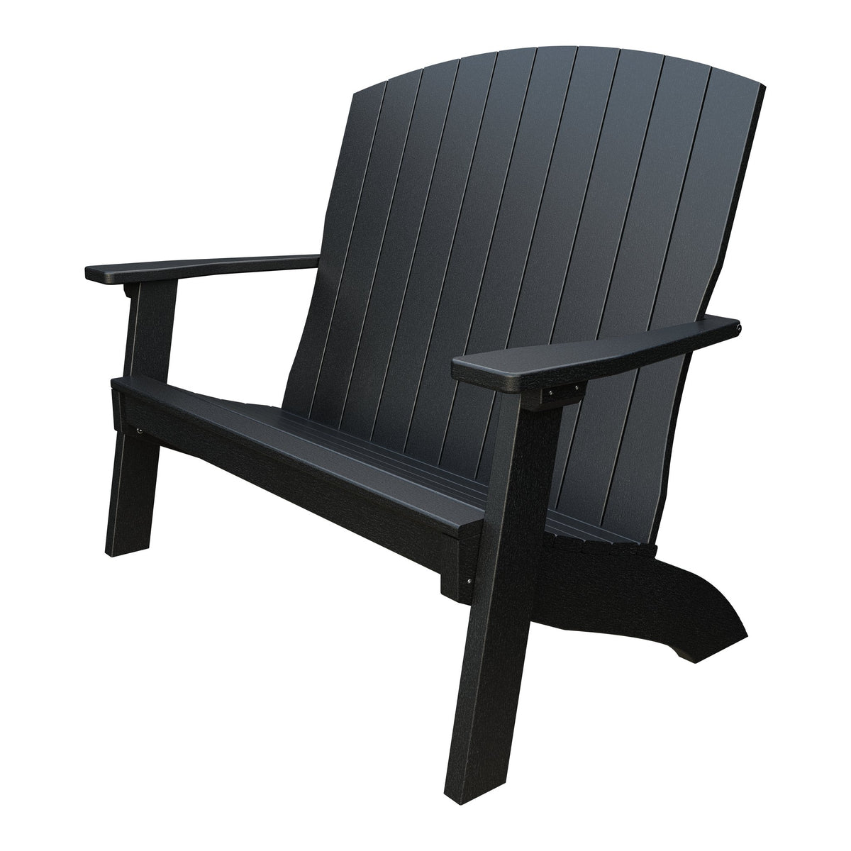 Amish Coastal 4' Patio Bench in Black