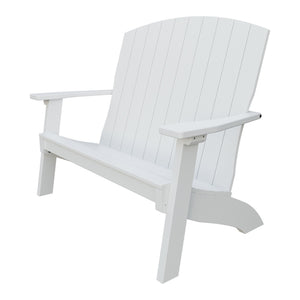 Amish Coastal 4' Patio Bench in Bright White