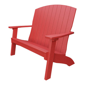 Amish Coastal 4' Patio Bench in Cardinal Red