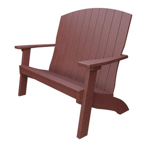 Amish Coastal 4' Patio Bench in Cherrywood