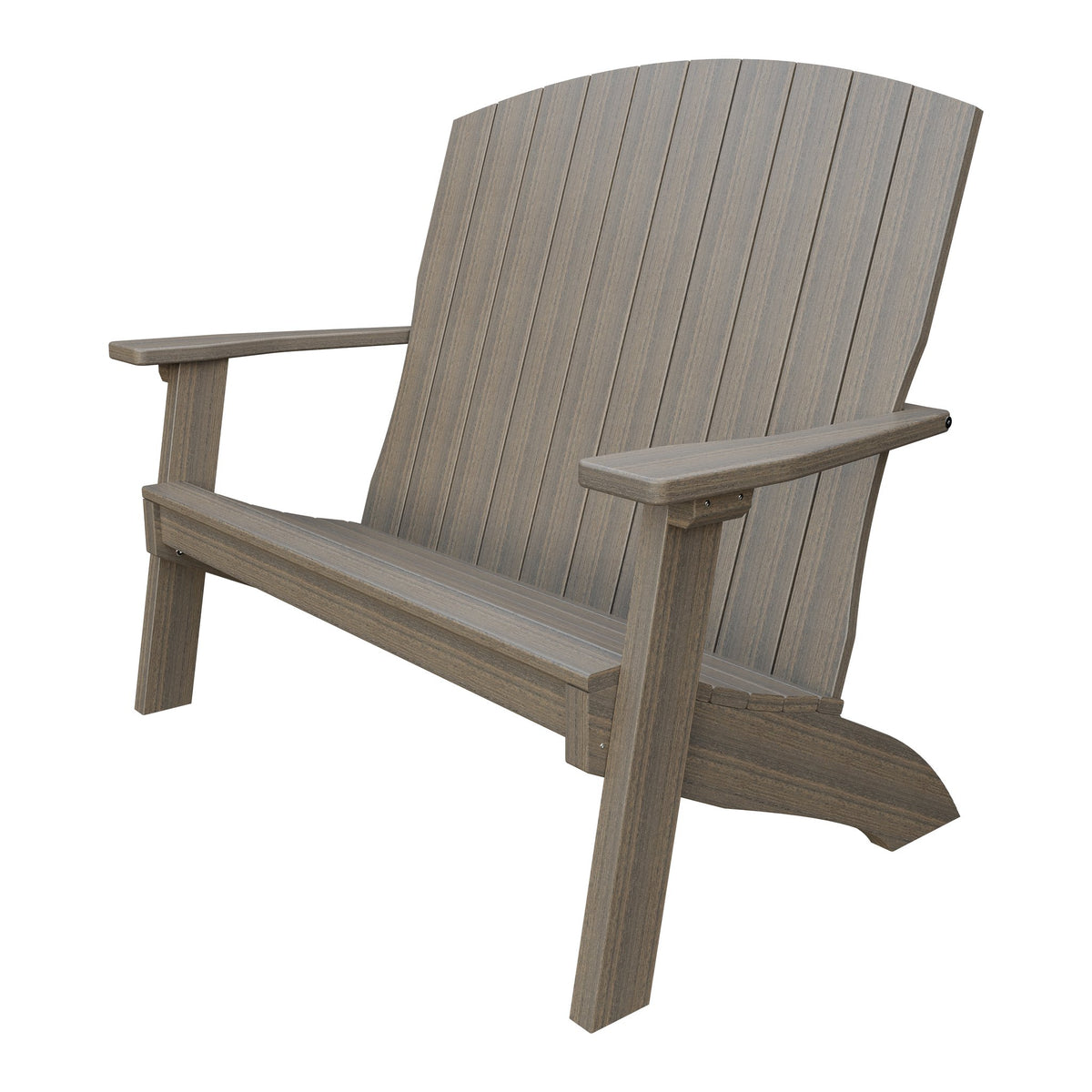 Amish Coastal 4' Patio Bench in Coastal Gray