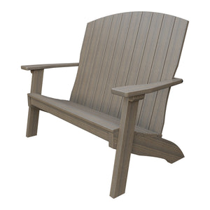 Amish Coastal 4' Patio Bench in Coastal Gray