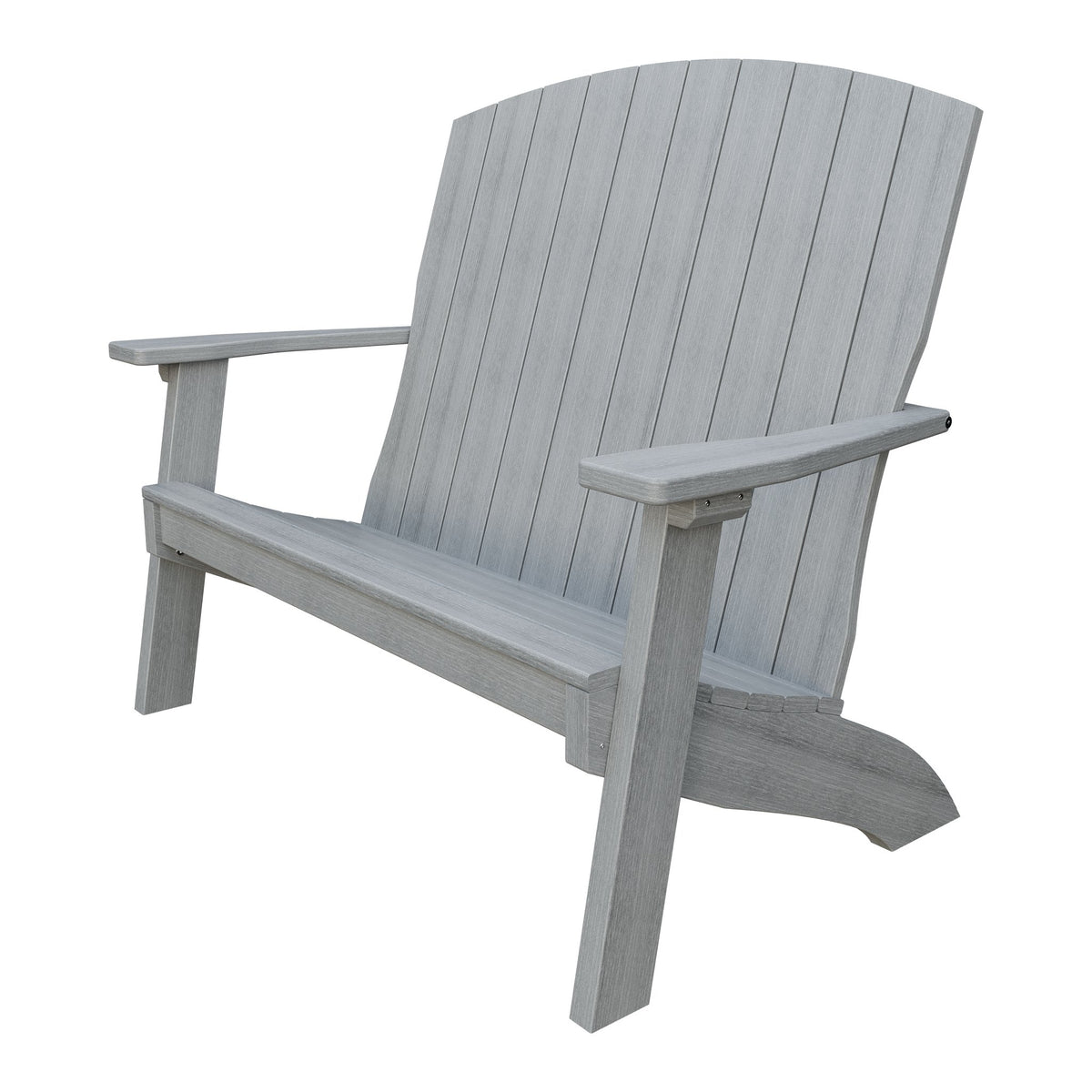 Amish Coastal 4' Patio Bench in Driftwood Gray