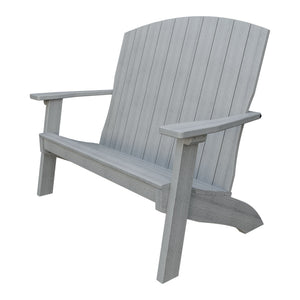 Amish Coastal 4' Patio Bench in Driftwood Gray