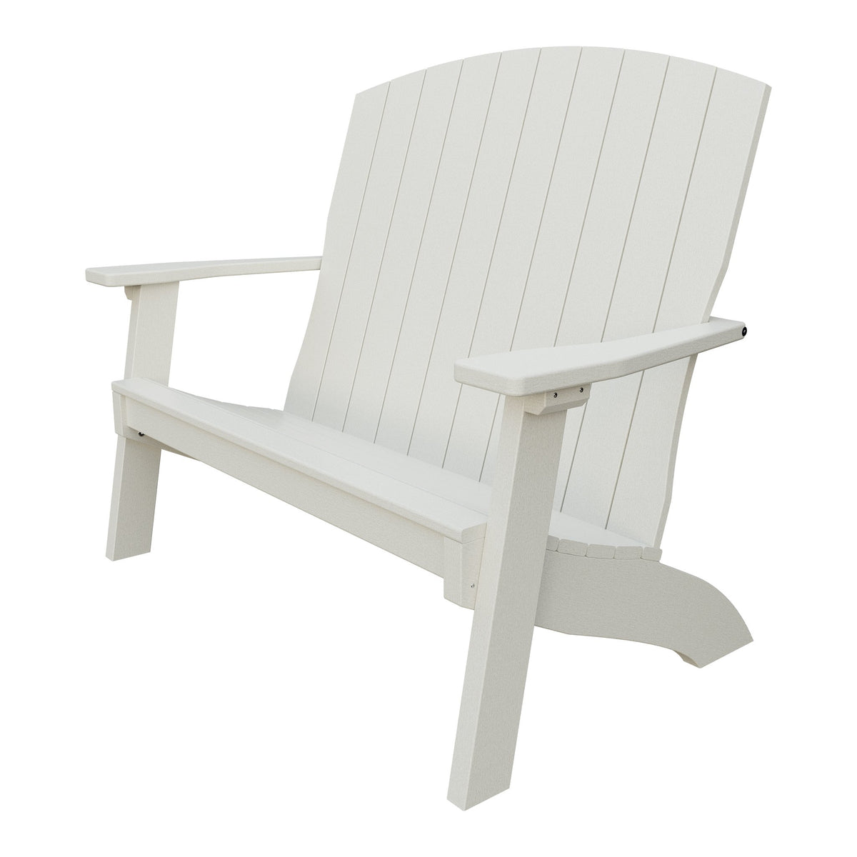 Amish Coastal 4' Patio Bench in Ivory