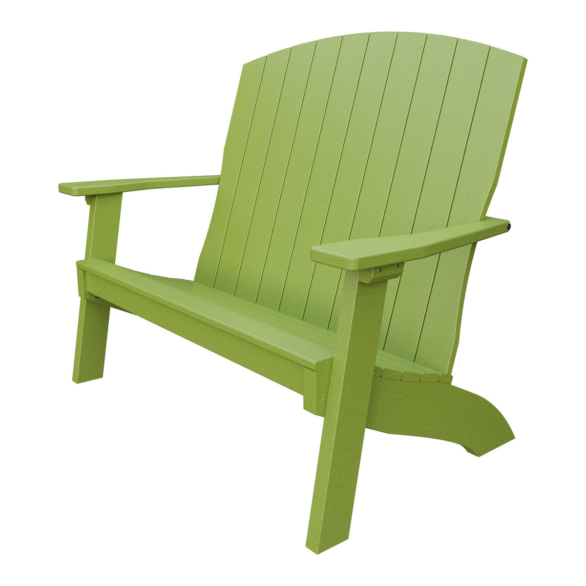 Amish Coastal 4' Patio Bench in Tropical Lime Green