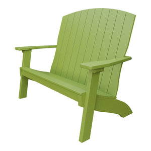 Amish Coastal 4' Patio Bench in Tropical Lime Green