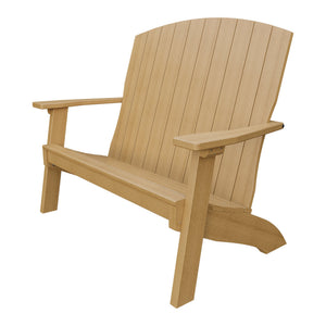 Amish Coastal 4' Patio Bench in Natural Teak