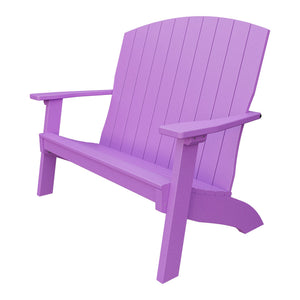 Amish Coastal 4' Patio Bench in Bright Purple