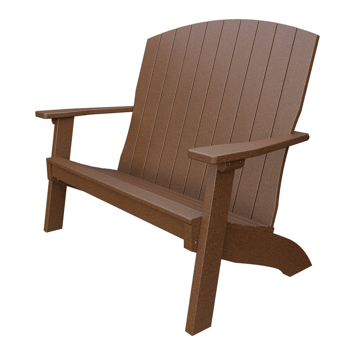 Amish Coastal 4' Patio Bench in Tudor Brown