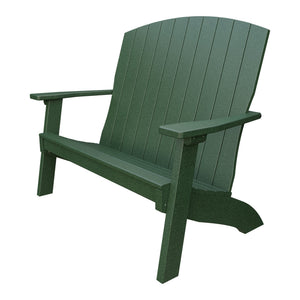 Amish Coastal 4' Patio Bench in Turf Green