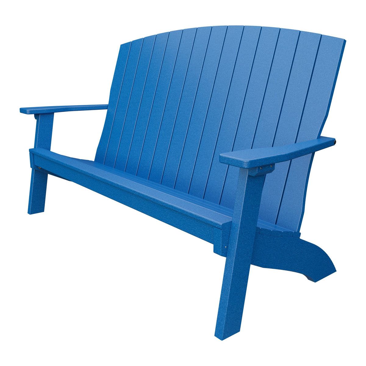 Amish Coastal 5' Poly Patio Bench in Blue