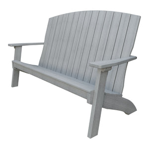 Amish Coastal 5' Poly Patio Bench in Driftwood Gray