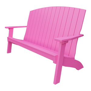 Amish Coastal 5' Poly Patio Bench in Pink