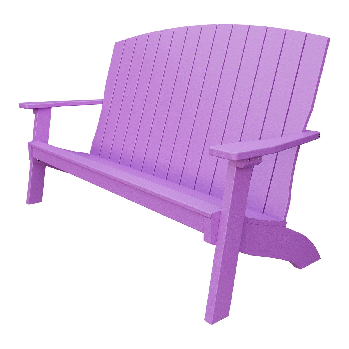 Amish Coastal 5' Poly Patio Bench in Bright Purple