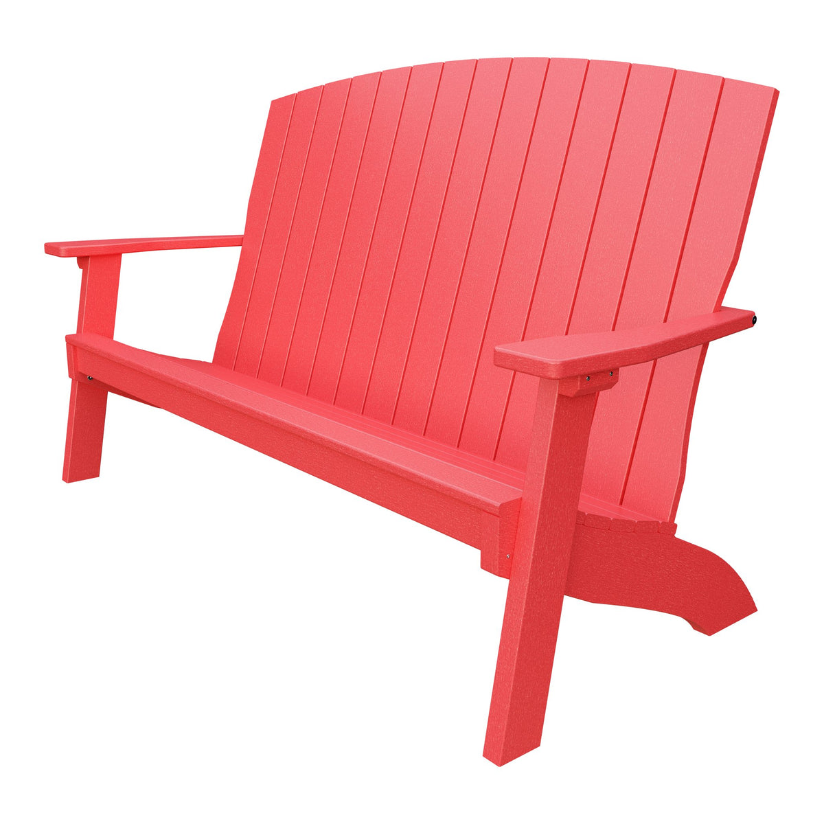 Amish Coastal 5' Poly Patio Bench in Red