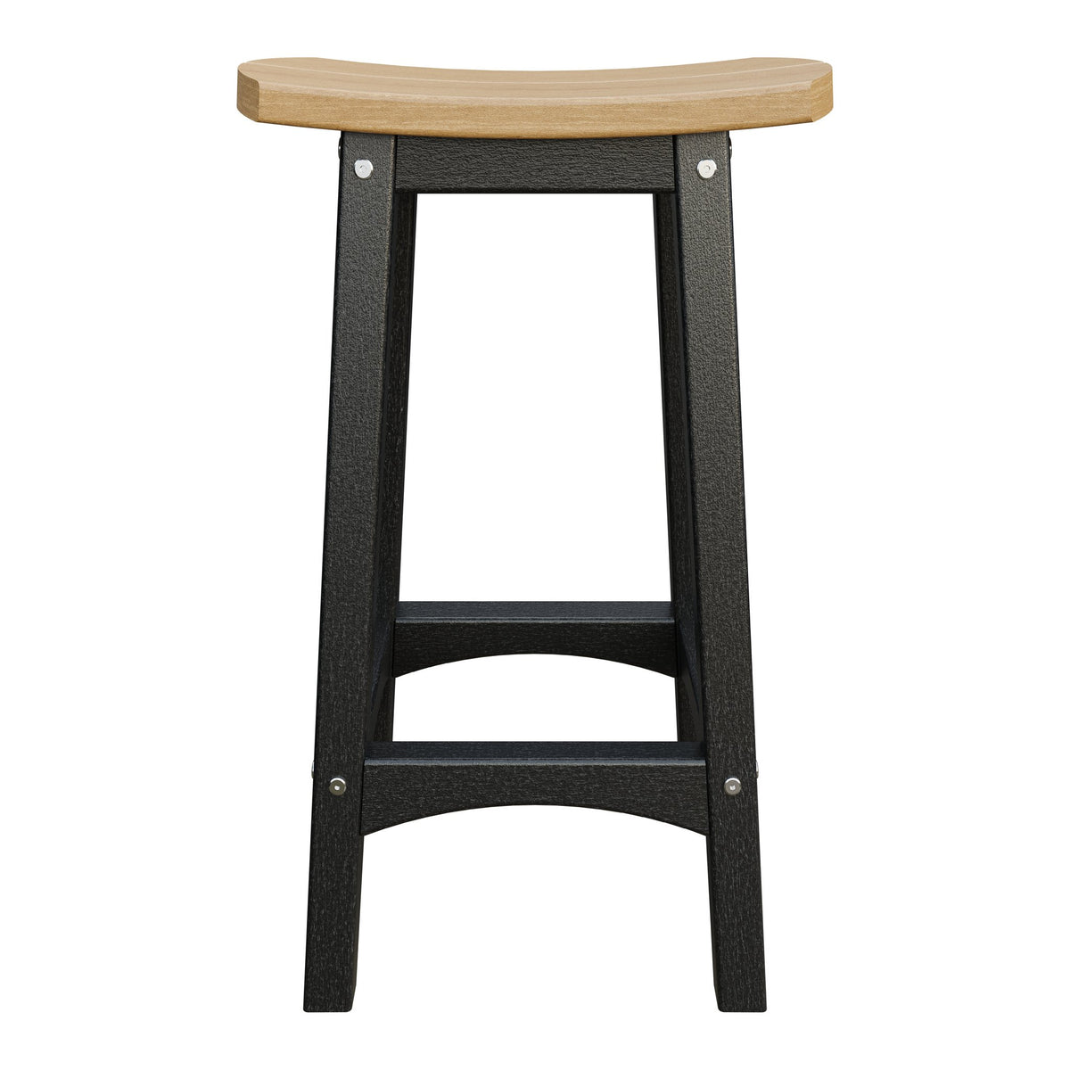 Amish Coastal Fanback Patio Barstool