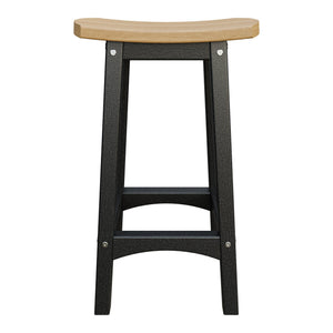 Amish Coastal Fanback Patio Barstool