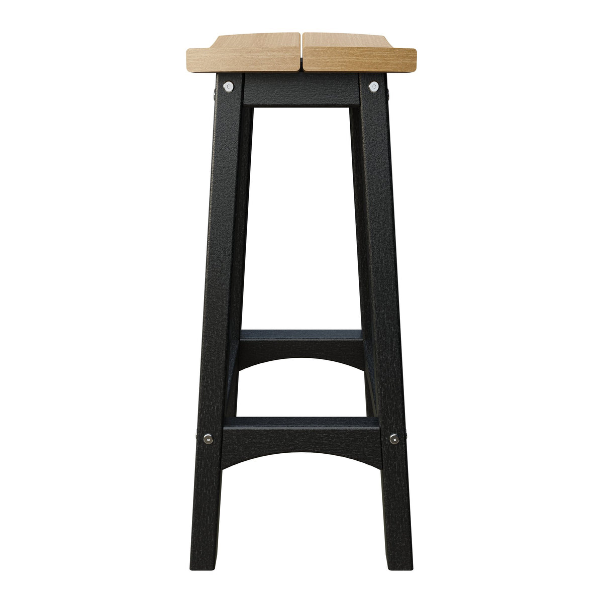 Amish Coastal Fanback Patio Barstool