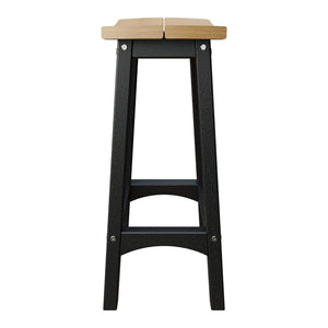Amish Coastal Fanback Patio Barstool
