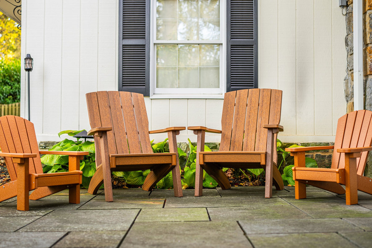 Amish Li'l Poly Adirondack Chair for Kids lifestyle photo