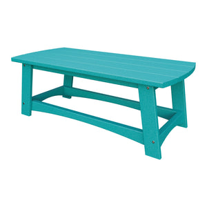 Amish Coastal Poly Coffee Table in Aruba Blue