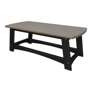 Amish Coastal Poly Coffee Table in Coastal Gray & Black